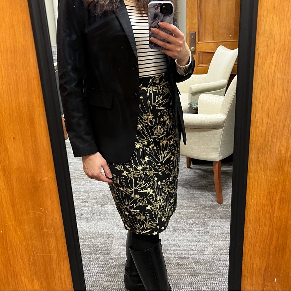 Banana Republic floral pencil skirt